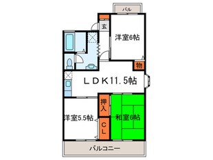 ジュネスシャト－Ⅰの物件間取画像